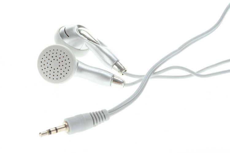 【供应灰色2.5头耳机 手机耳线 MP3耳线 MP4