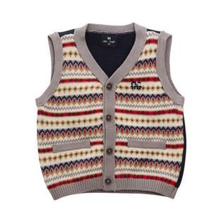 童<em>马甲</em>、背心-<em>韩版</em>正品 2013秋<em>男宝</em>毛线背心/