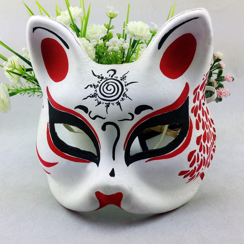 批发采购<em>化妆服饰</em>道具-GO动漫 手绘狐狸面具