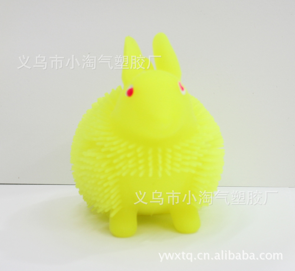 【YOYO6.5cm 闪光按摩球 发声弹跳球 软胶玩