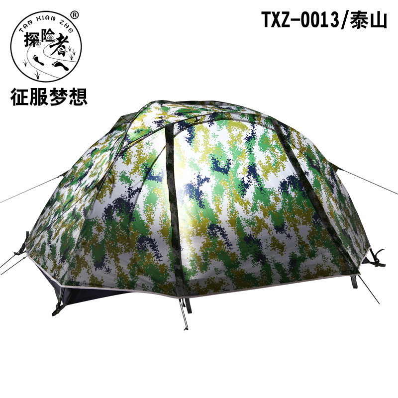 探险者帐篷户外双人野营登山帐篷多人双层防暴