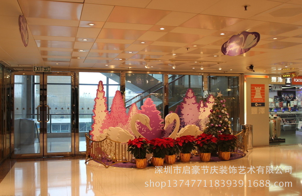 【圣诞屋 大型发光圣诞树 商场酒店圣诞雪人圣