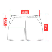 短褲尺寸圖