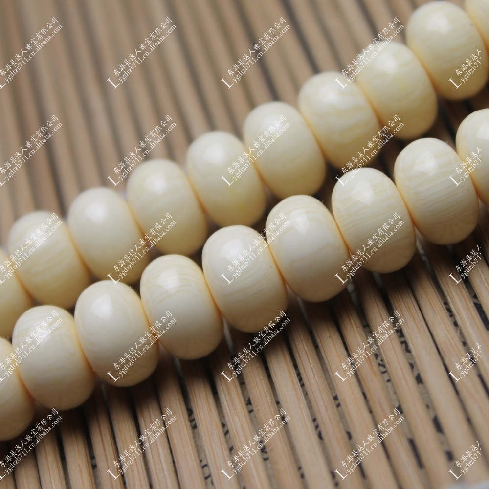 批发天然水晶半成品 高仿象牙桶珠 隔珠 散珠D