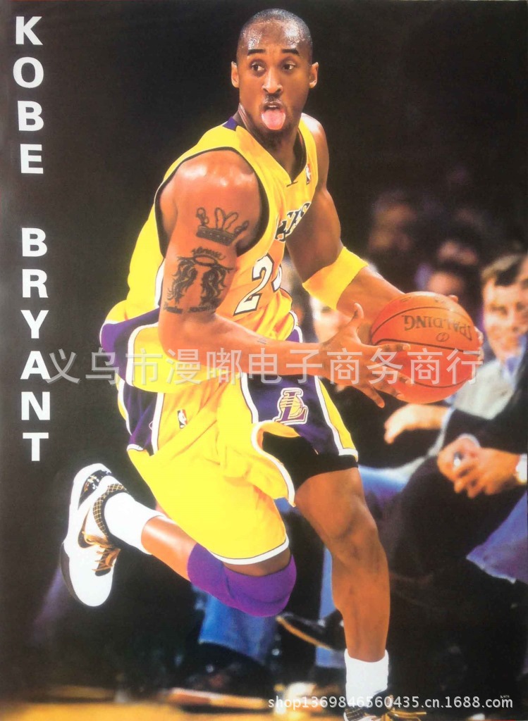 图片、画册-明星海报 NBA 球星 海报定做 运球