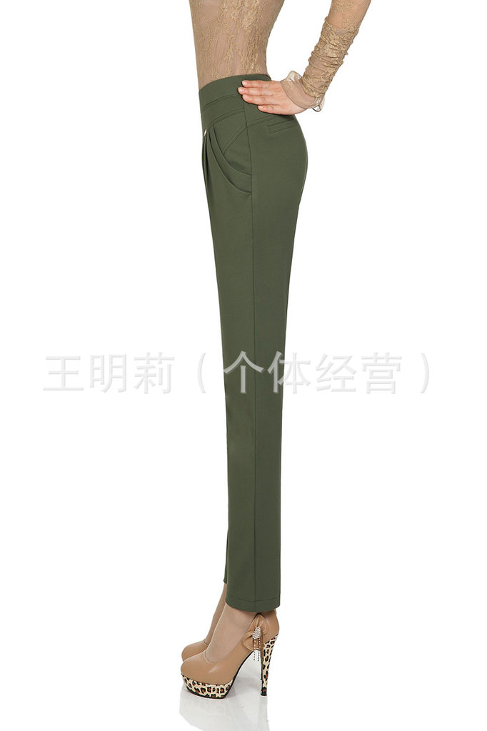 2013春款哥弟面料大码女裤 小脚裤 韩版 高弹 