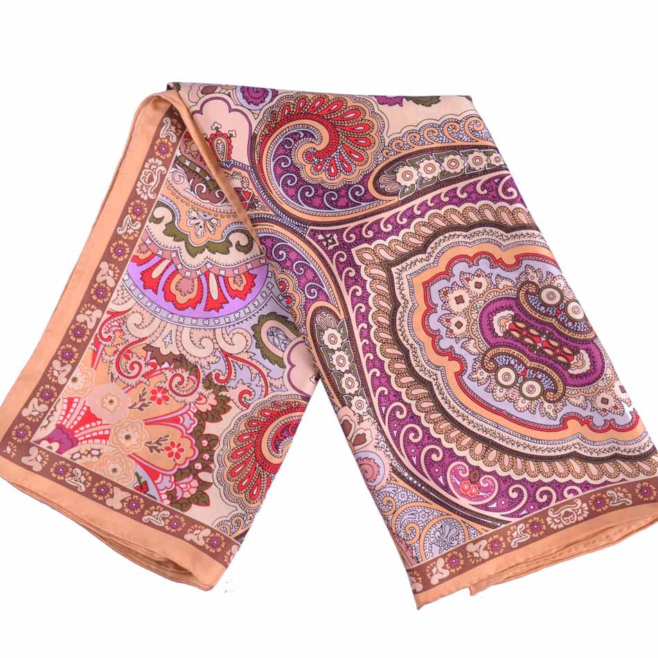 【蚕娘子专柜高档礼品顶级斜纹绸真丝大方巾1