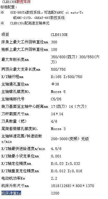 企业集采  CLK6130E数控车床  卧式数控车床 国力品质保证  正品
