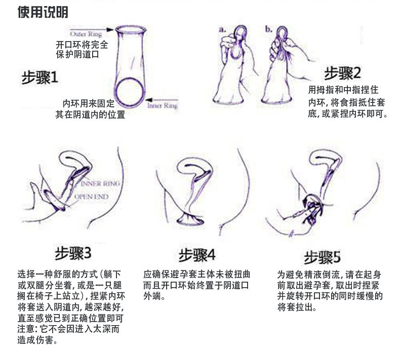 性保健品-倍力乐<em>女用</em>套安全套<em>女用避孕套</em> <em>杜蕾</em>