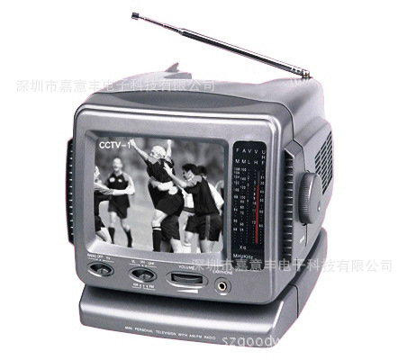 ILL5.5 带收音AM\/FM功能便携式小黑白电视机