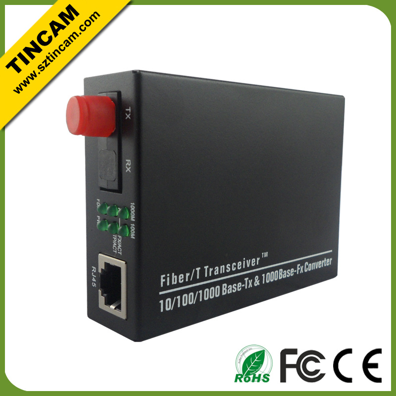 media converter FC single fibe