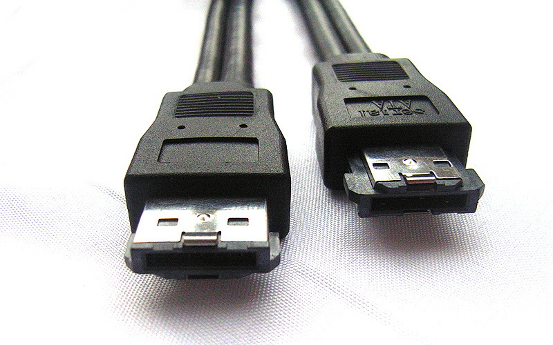 供应power esata usb 二合一插头 公对公 数据线 移动硬盘 sa-012