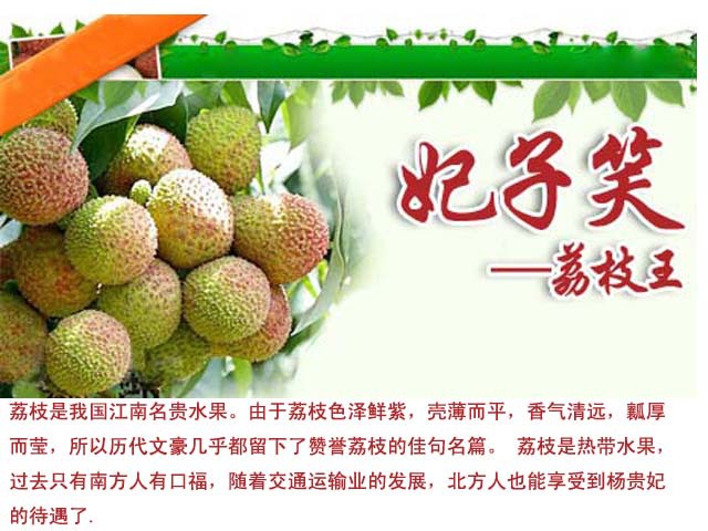 【海南无核荔枝\/海南妃子笑\/白糖罂荔枝\/荔枝王