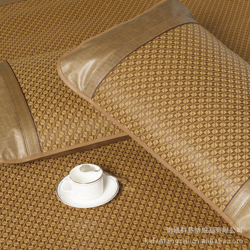 B004方块螺纹藤席2