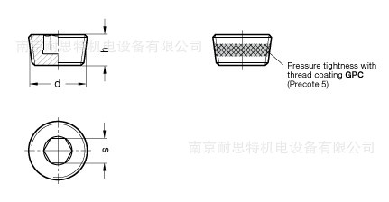 可在高压下使用的带内六角孔油塞DIN906