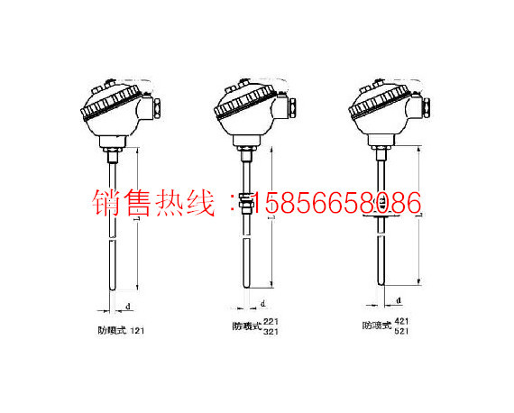 防喷式铠装热电偶 图片外_副本