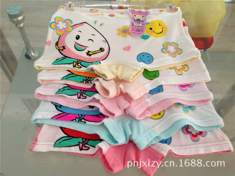 【儿童<em>内裤批发</em>零售 偷心者0075L 女童卡通印