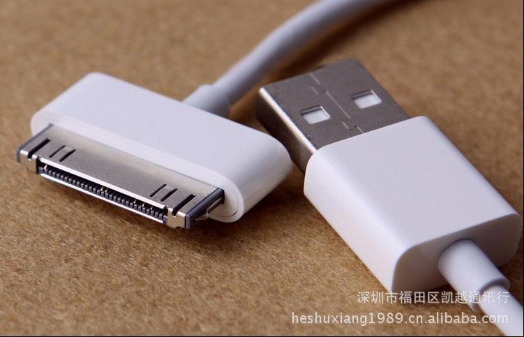 廠傢強勢供應 蘋果數據線 IPOD/IPHONE數據線 6針1米純銅線A品質工廠,批發,進口,代購
