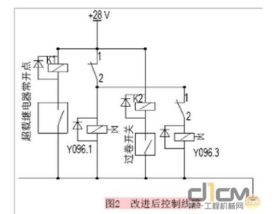 起重机力矩限制器控制线路的改进(图.请生意经朋友帮忙