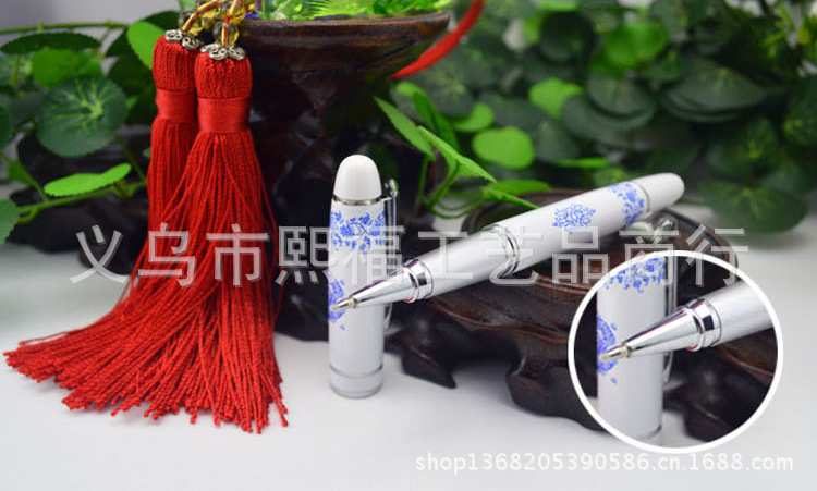 青花瓷 金屬筆