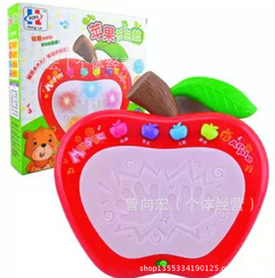 婴幼儿教具-正品苹果音乐拍拍鼓 儿歌 唐诗 认