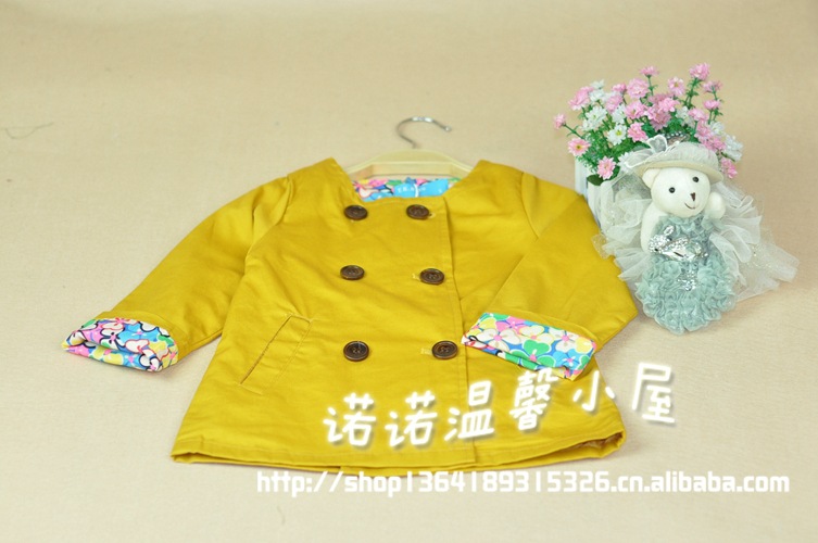 013秋季新品童风衣 韩版时尚<em>女中童春秋外套</em> 