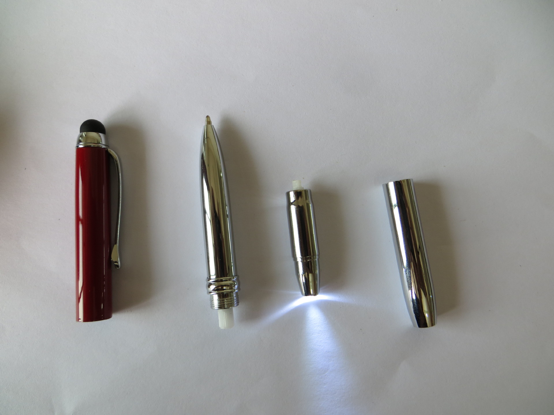 手写笔-【厂家直销】四合一功能笔 电容笔 圆珠