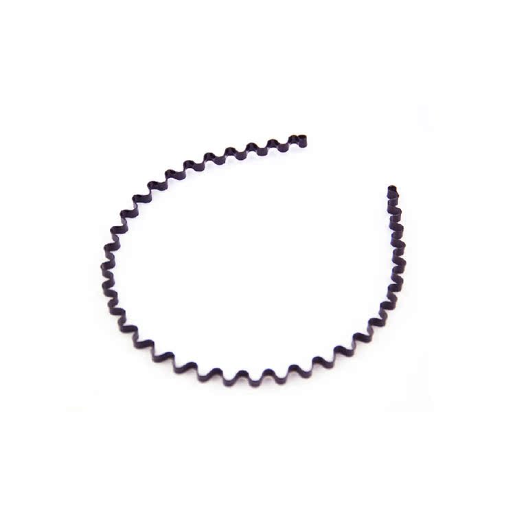 【厂家直销批发黑色弹簧波浪铁发箍金属波浪发