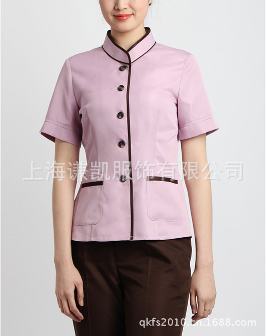 酒店 餐厅 商场 清洁人员夏季短袖工作制服 工作