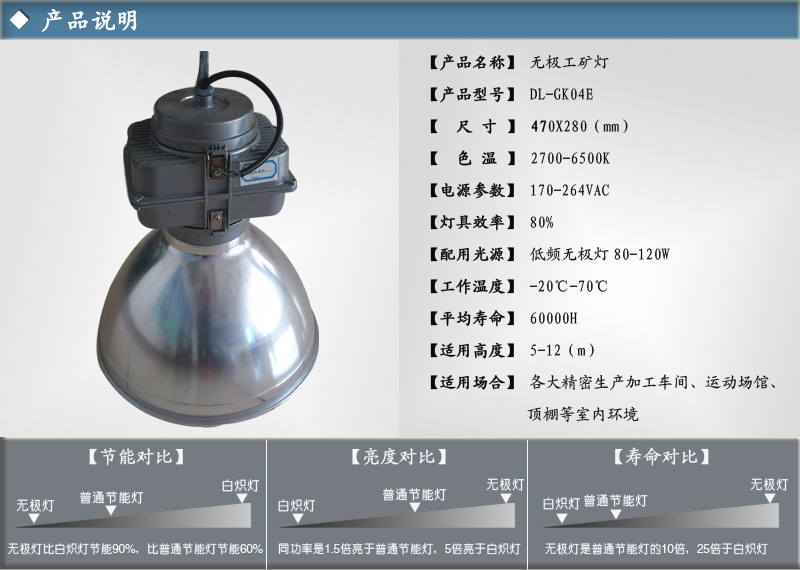 工矿灯100WDL-GK04E