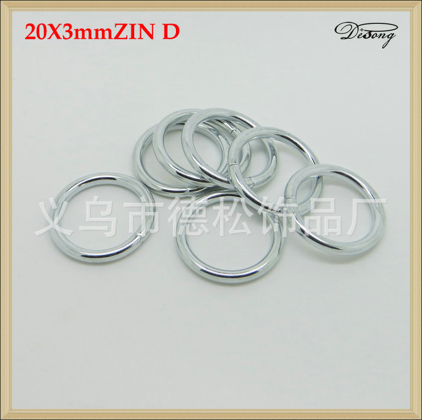 厂家定制供应,20*3MM,圆环扣,镀锌铁线扣