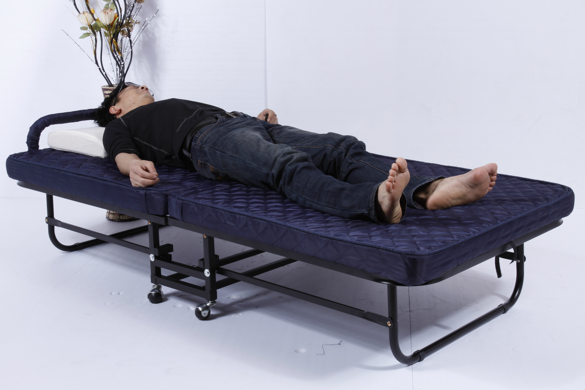 倬乐正品午休床、折叠床、单人沙滩床、白领午