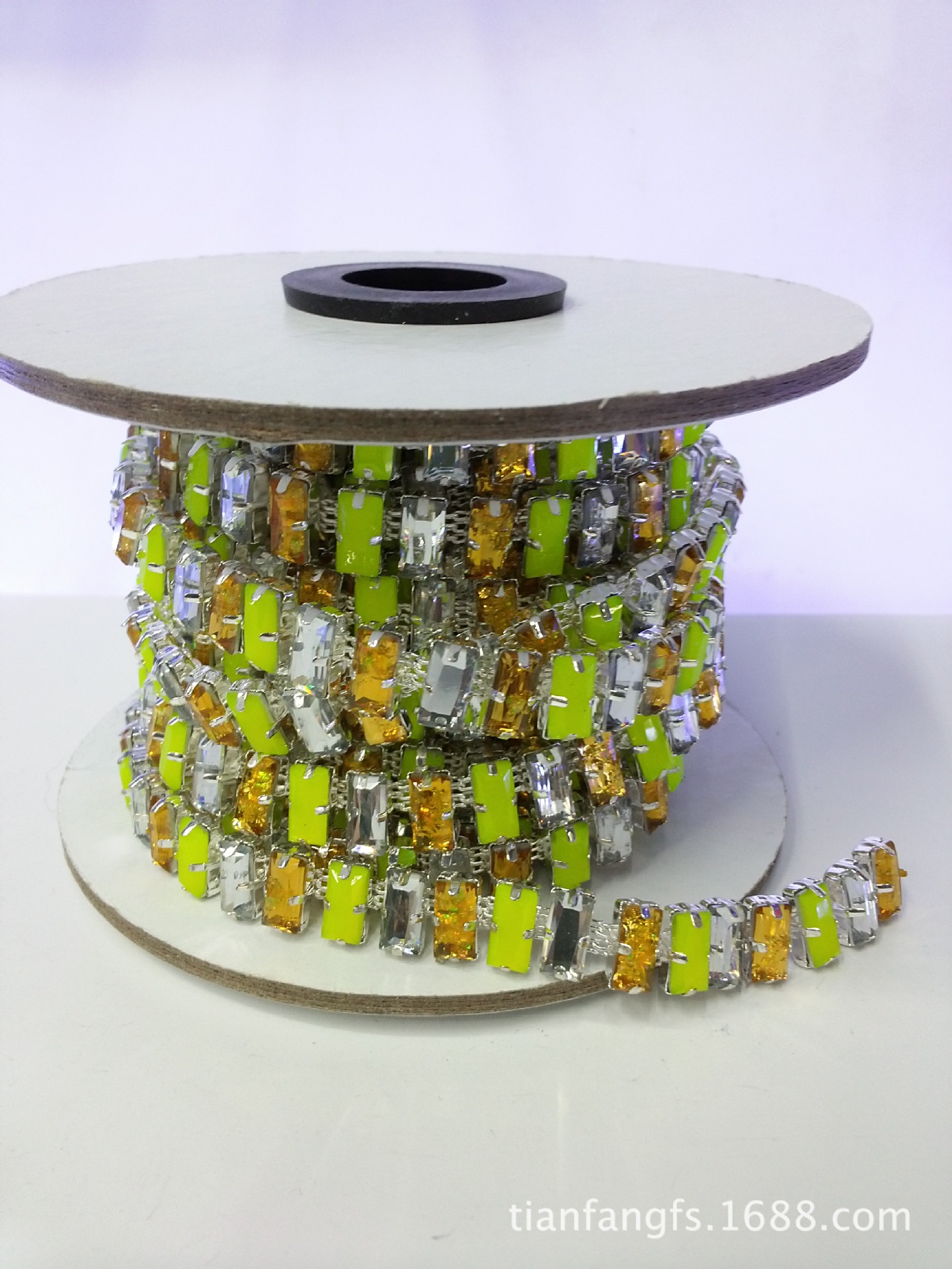 家直销新款热销爪链镶嵌AB钻服装辅料-码链】