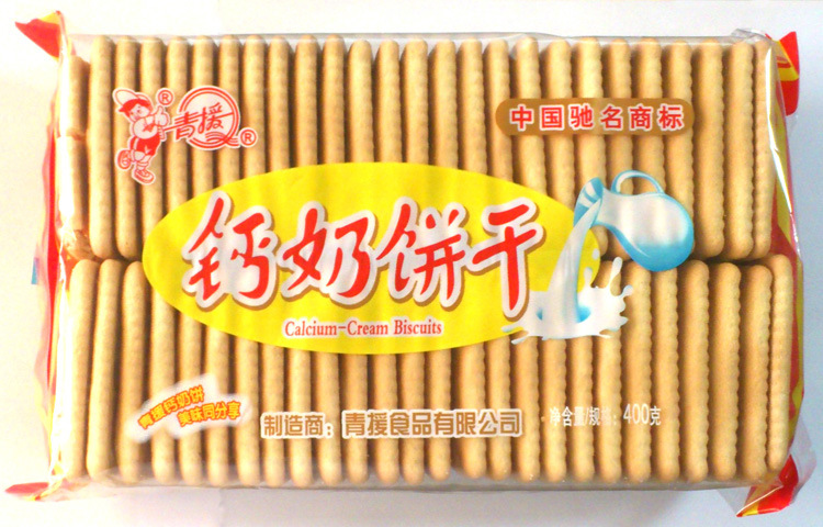 饼干类-青援 钙奶饼干 冲泡型韧性饼干 400g克