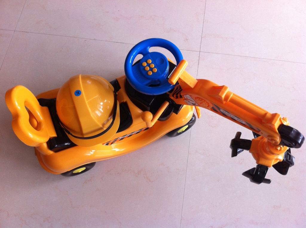 儿童玩具车 工程挖土机挖掘机勾机 儿童助步车