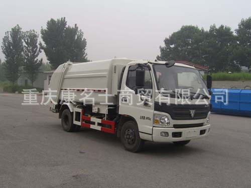 华林HLT5085ZYS压缩式垃圾车ISF3.8s4141北京福田康明斯发动机