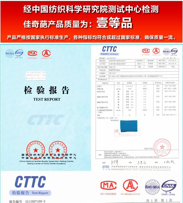 CTTC质检报告