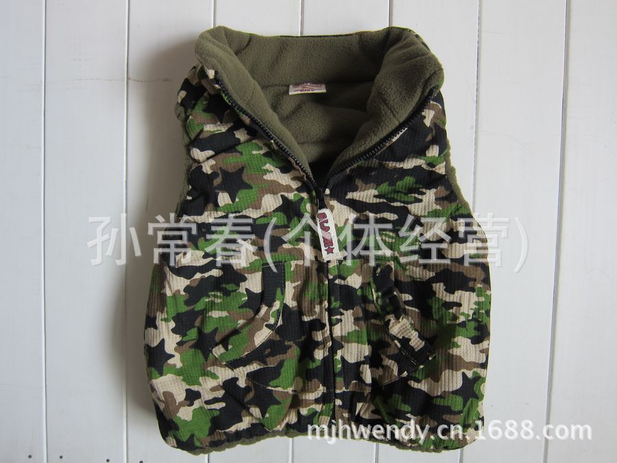 【外贸原单<em>童装</em>儿童迷彩马甲小童<em>马甲棉</em>背心男