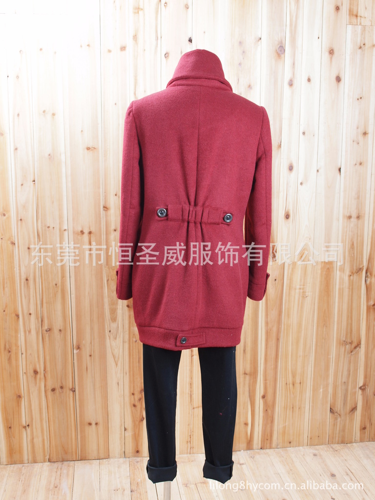 服装加工-爆<em>款女士中</em>长款<em>外套</em> <em>呢子外套</em> 女装外
