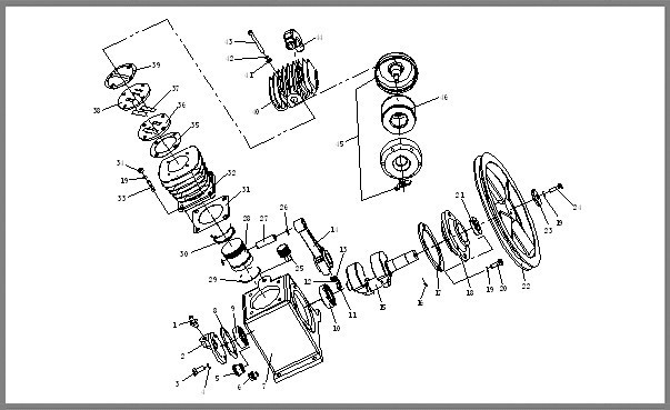 Z系列机头结构分解示意图
