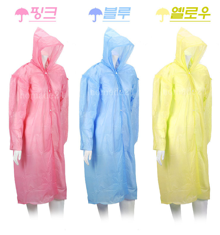 【出口日韩一次性雨衣 前开扣式雨衣 户外旅行