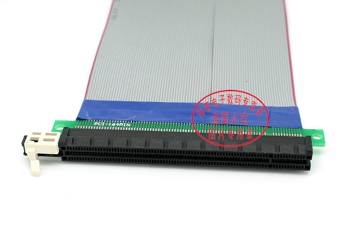 【批发价 16X PCI-E延长线 24CM PCI-E 16X排