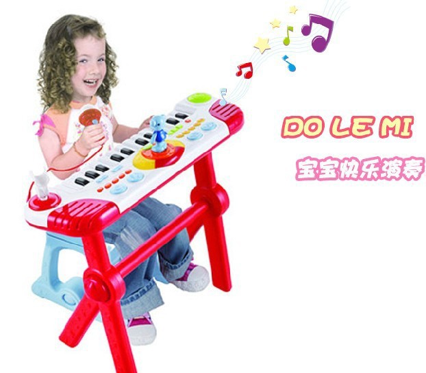 英纷 幼儿童电子琴3岁小孩学习早教玩具 多功