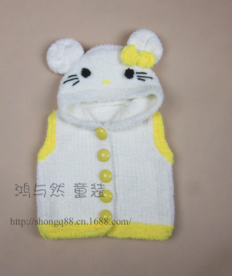 童毛衣-春季毛线<em>开衫</em>外套 男女童装<em>绒绒线</em>编织