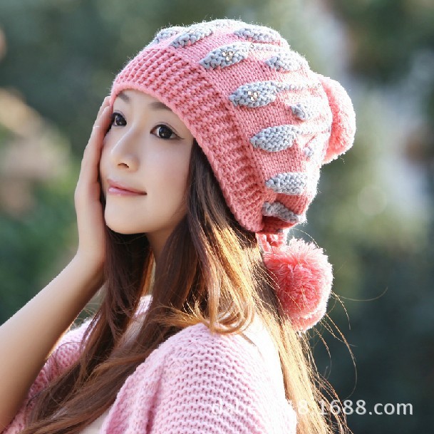 麦缇亚娜<em>批发帽子 女</em> 韩版潮秋冬天毛线帽子 女