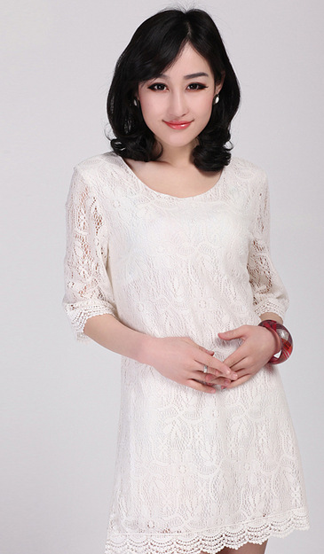 免费加盟2013春夏哥弟时尚女装HM白色蕾丝修