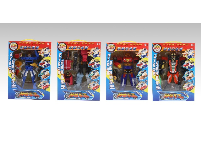 【热销动漫变形玩具 5533-36 神兽车王终板合