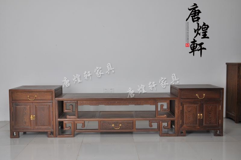 鸡翅木老式电视柜 (1)