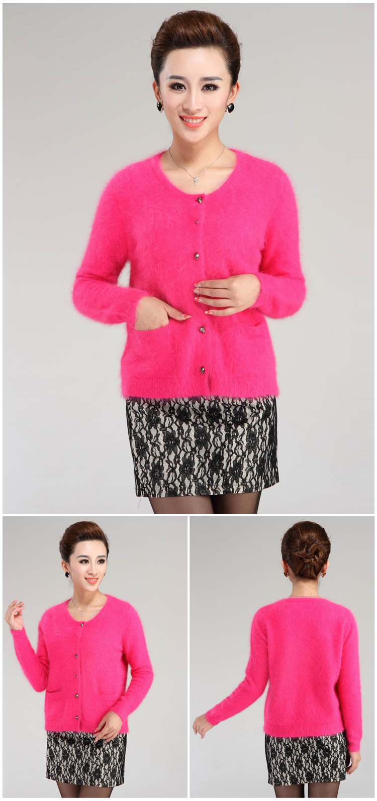 【专柜实拍G159骷髅头纽扣设计<em>时尚开衫</em> 欧洲