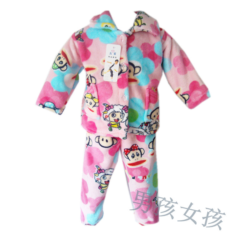 厂家直销2013新款<em>儿童</em>法兰绒<em>睡衣</em>批发 <em>卡通</em>宽